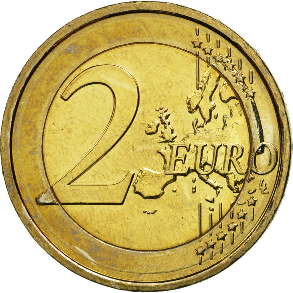 Bélgica, 2 Euro, 2008, SC, Bimetálico, KM:281