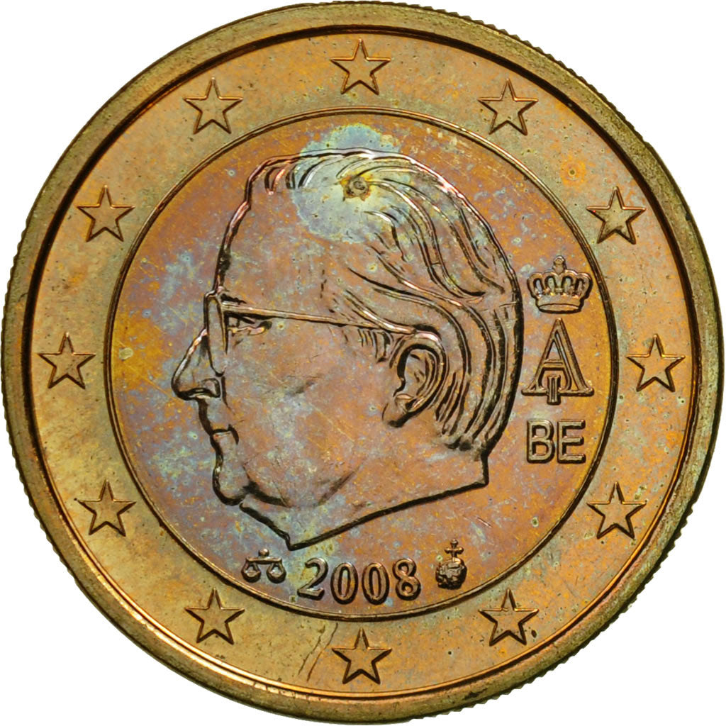 Belgium, Euro, 2008, MS(63), Bi-Metallic, KM:280