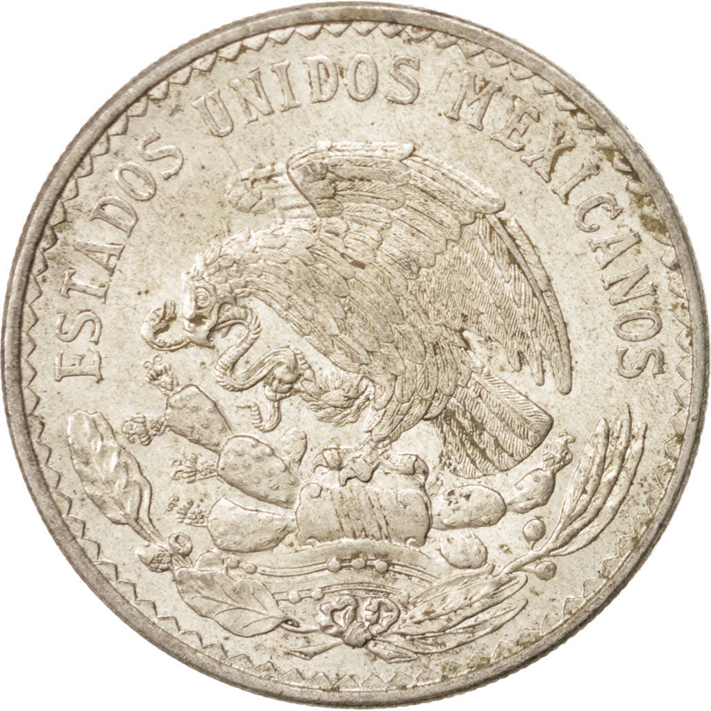 MEXICO, Peso, 1948, Mexico City, KM #456, AU(50-53), Silver, 32, 14.01