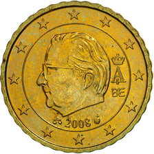 Belgium, 10 Euro Cent, 2008, MS(63), Brass, KM:277