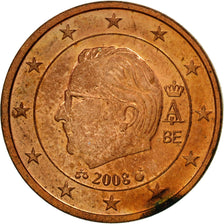 Belgium, Euro Cent, 2008, MS(63), Copper Plated Steel, KM:274