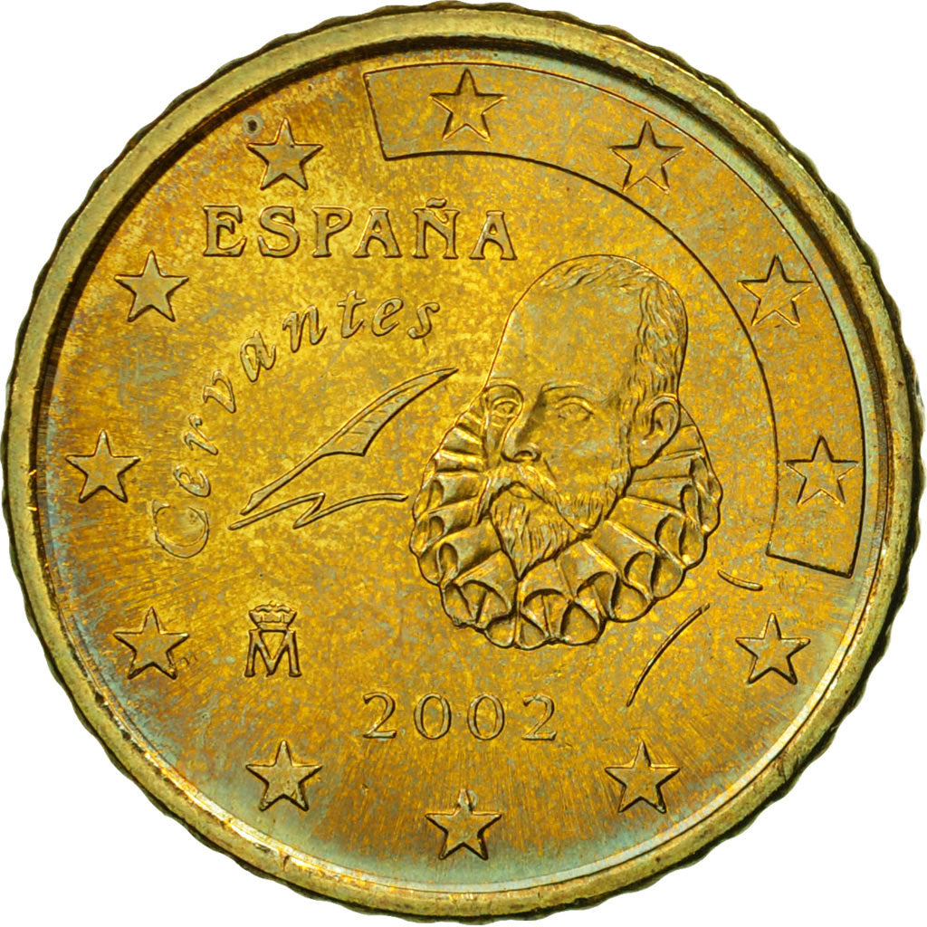 Spanien, 50 Euro Cent, 2002, UNZ, Messing, KM:1045