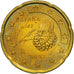 Espagne, 20 Euro Cent, 2002, SPL, Laiton, KM:1044