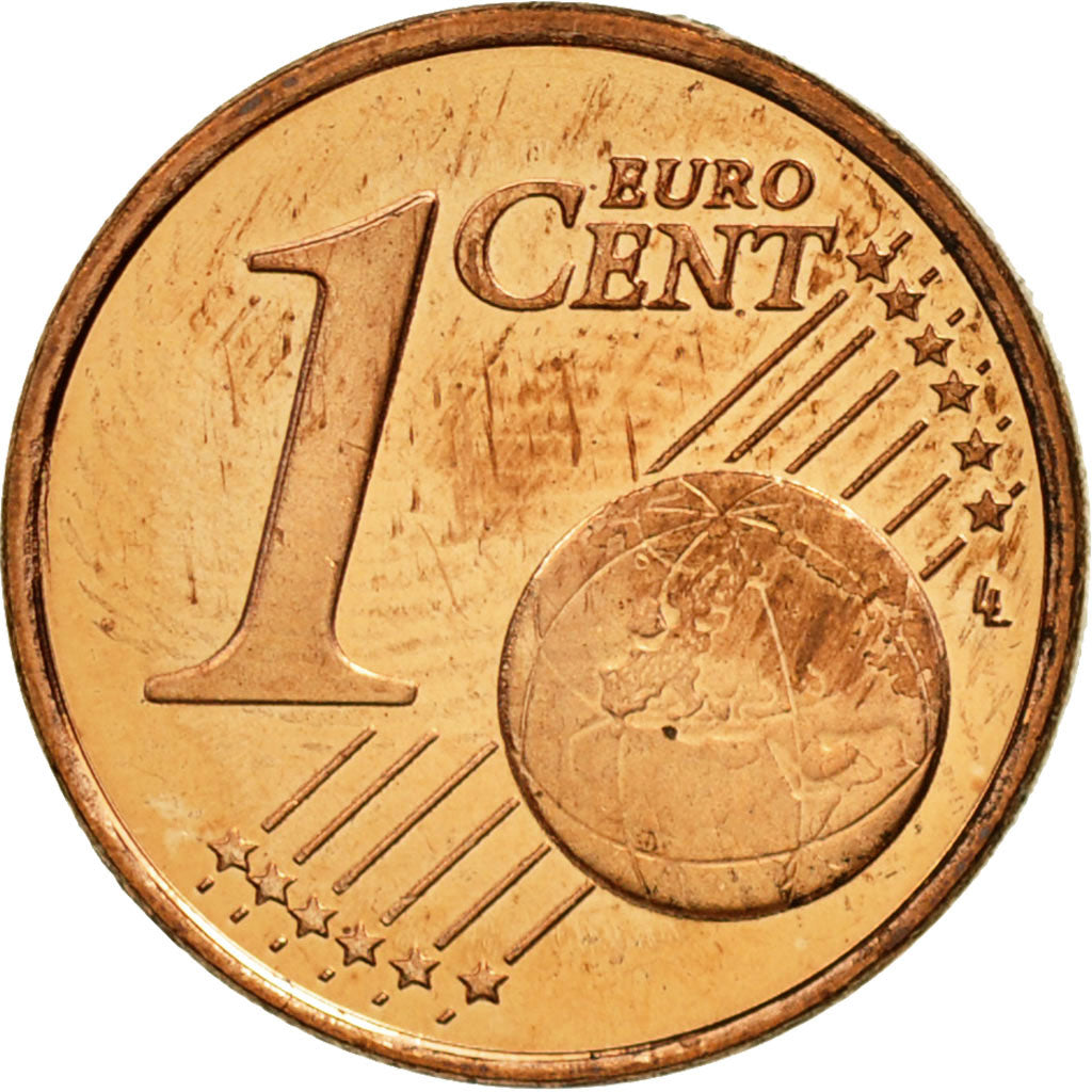 Finlandia, Euro Cent, 2001, Vantaa, MS(63), Miedź platerowana stalą, KM:98