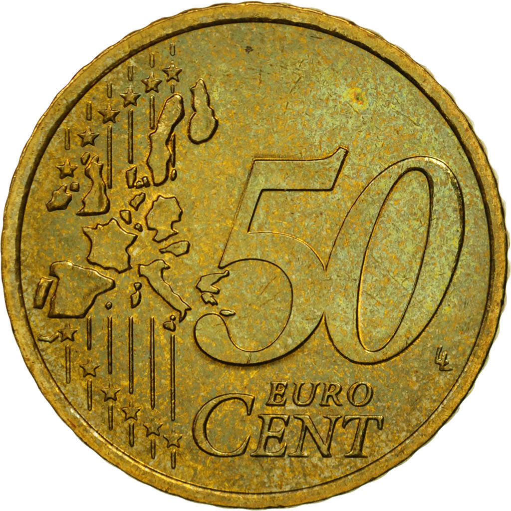 Coin, France, 50 Euro Cent, 2001, MS(63), Brass, KM:1287