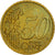 Moneta, Francja, 50 Euro Cent, 2001, Paris, MS(63), Mosiądz, KM:1287
