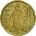 Moneta, Francia, 20 Euro Cent, 2001, SPL, Ottone, KM:1286
