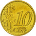 Coin, France, 10 Euro Cent, 2001, MS(63), Brass, KM:1285