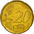Grecja, 20 Euro Cent, 2007, Athens, MS(63), Mosiądz, KM:212