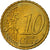 Grecia, 10 Euro Cent, 2007, SC, Latón, KM:211