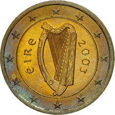 IRELAND REPUBLIC, 2 Euro, 2003, MS(63), Bi-Metallic, KM:39
