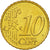 IRELAND REPUBLIC, 10 Euro Cent, 2003, MS(63), Brass, KM:35