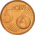 REPUBBLICA D’IRLANDA, 5 Euro Cent, 2003, SPL, Acciaio placcato rame, KM:34