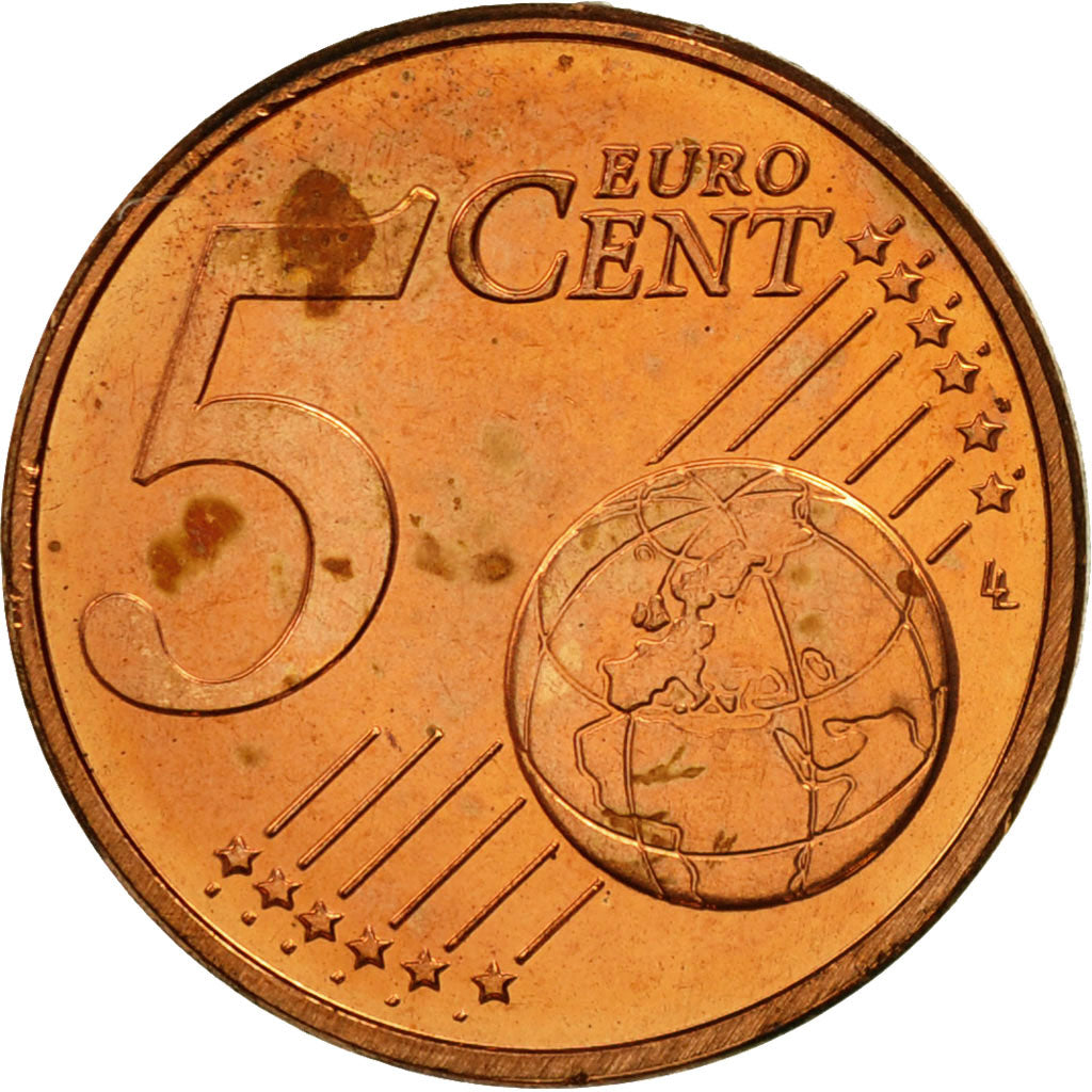 Luxemburg, 5 Euro Cent, 2009, UNC-, Copper Plated Steel, KM:77