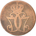 Danimarca, Christian VII, Skilling, 1771, MB, Rame, KM:616.1