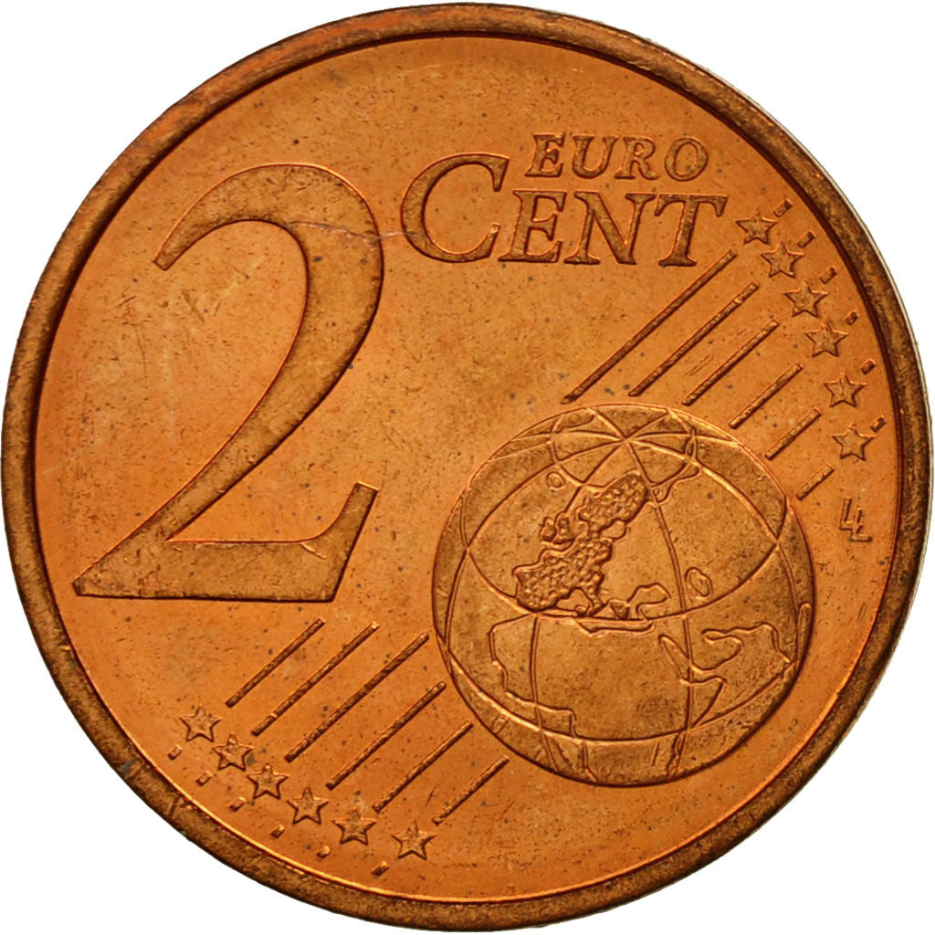 Monaco, 2 Euro Cent, 2001, UNZ, Copper Plated Steel, KM:168
