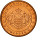 Monaco, Euro Cent, 2001, MS(63), Copper Plated Steel, KM:167