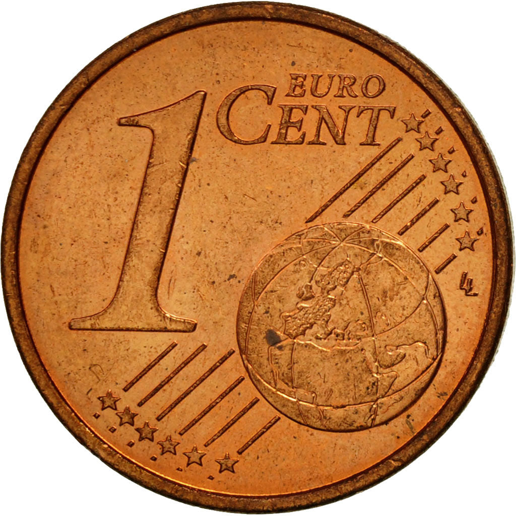 Monaco, Euro Cent, 2001, MS(63), Copper Plated Steel, KM:167