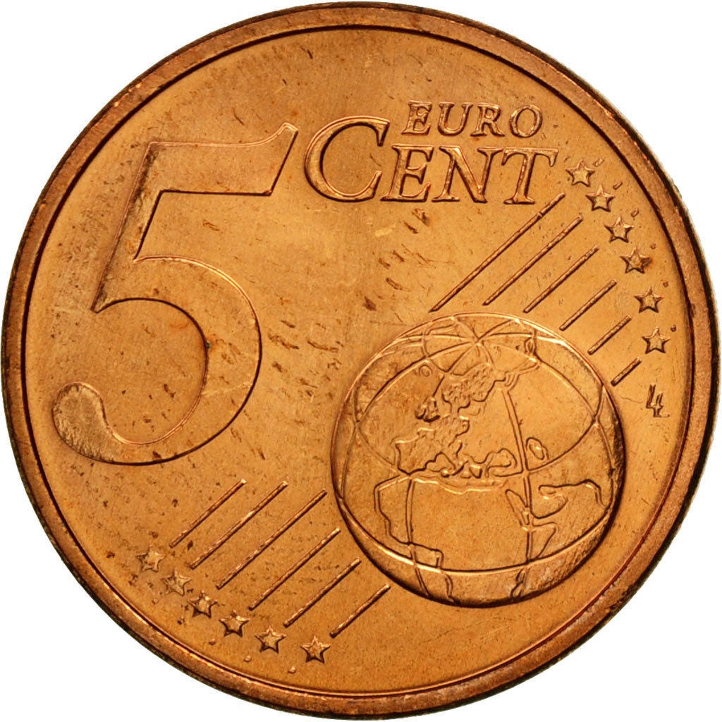 Portugal, 5 Euro Cent, 2008, MS(63), Copper Plated Steel, KM:742