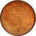 Portugal, Euro Cent, 2008, UNC-, Copper Plated Steel, KM:740