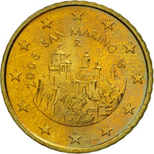 San Marino, 50 Euro Cent, 2008, MS(63), Brass, KM:484