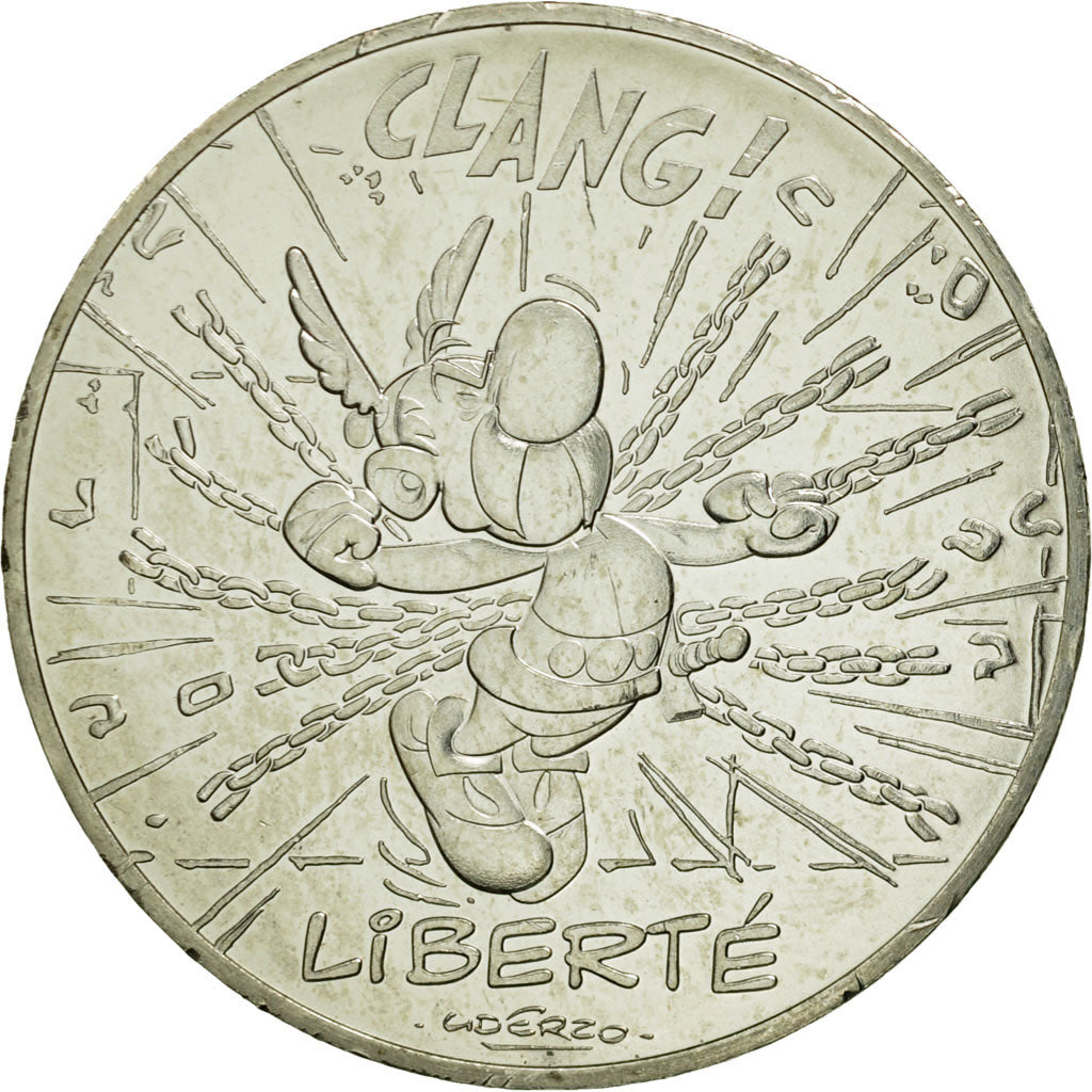 France, 10 Euro, Liberté, Astérix Potion, 2015, MS(63), Silver