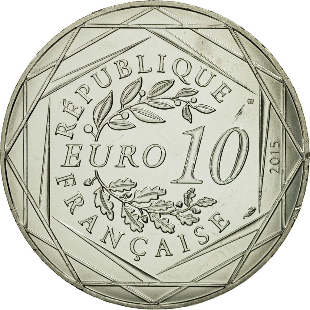 France, 10 Euro, Liberté, Astérix Potion, 2015, MS(63), Silver