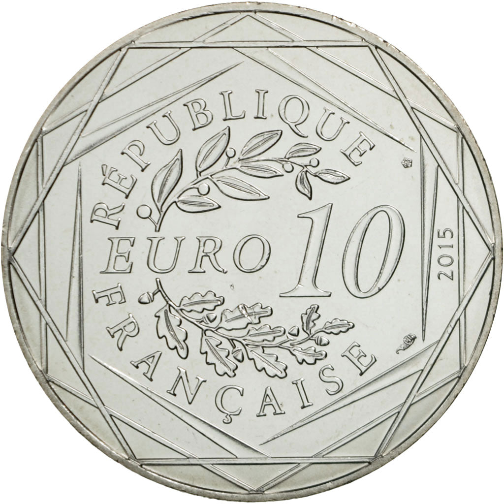 Monnaie, France, 10 Euro, Egalité, Obélix, Mme Agecanonix, 2015, SPL, Argent