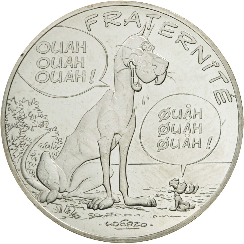 Coin, France, 10 Euro, Fraternité, Idéfix, 2015, MS(63), Silver