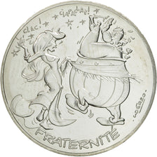 Coin, France, 10 Euro, Fraternité, Obélix, Danse, 2015, MS(63), Silver