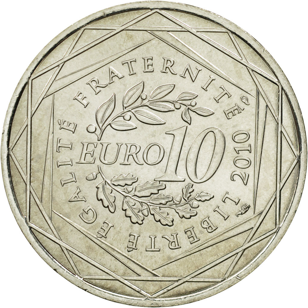 Coin, France, 10 Euro, Nord-Pas de Calais, 2010, MS(63), Silver, KM:1664