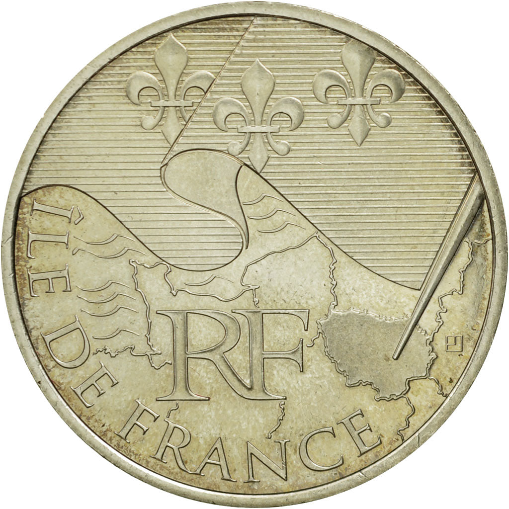 Moneda, Francia, 10 Euro, Ile de France, 2010, SC, Plata, KM:1657
