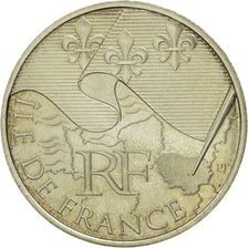 Moneda, Francia, 10 Euro, Ile de France, 2010, SC, Plata, KM:1657