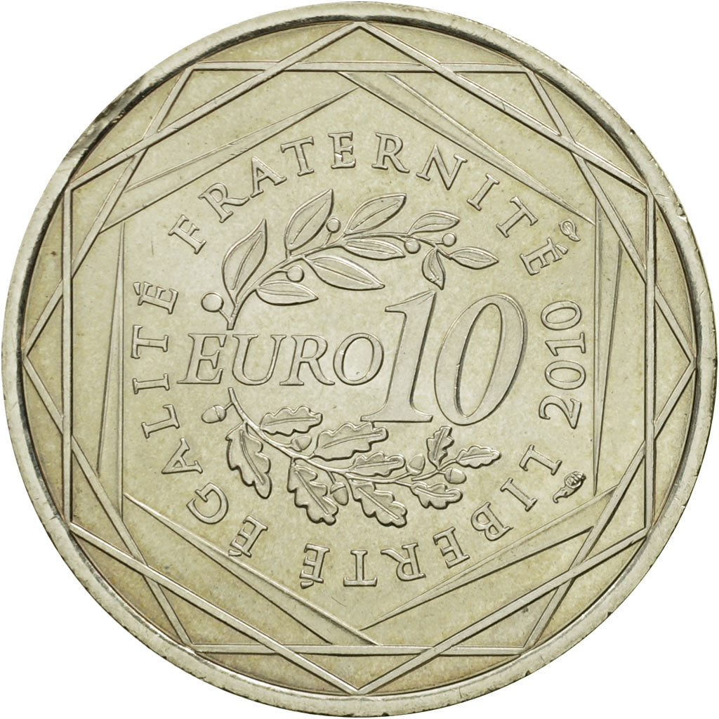Moneda, Francia, 10 Euro, Ile de France, 2010, SC, Plata, KM:1657