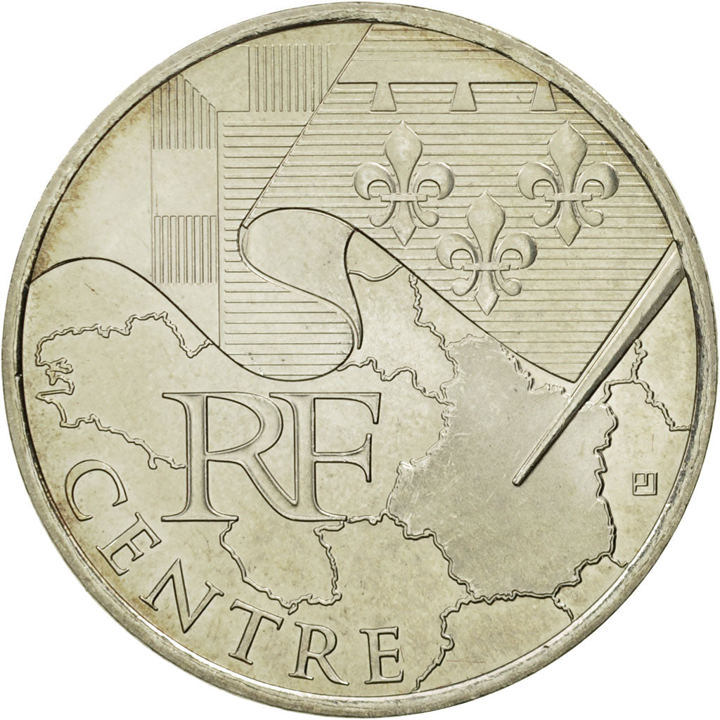 Coin, France, 10 Euro, Centre, 2010, MS(63), Silver, KM:1650