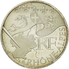 Munten, Frankrijk, 10 Euro, Rhone-Alpes, 2010, UNC-, Zilver, KM:1670
