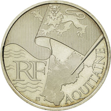 Coin, France, 10 Euro, Aquitaine, 2010, MS(63), Silver, KM:1645