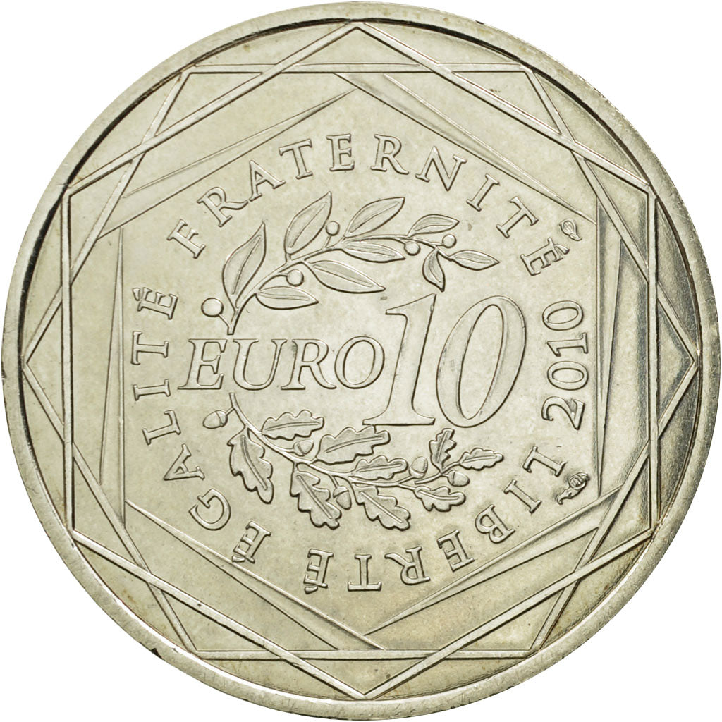 Coin, France, 10 Euro, Midi-Pyrénées, 2010, MS(63), Silver, KM:1663