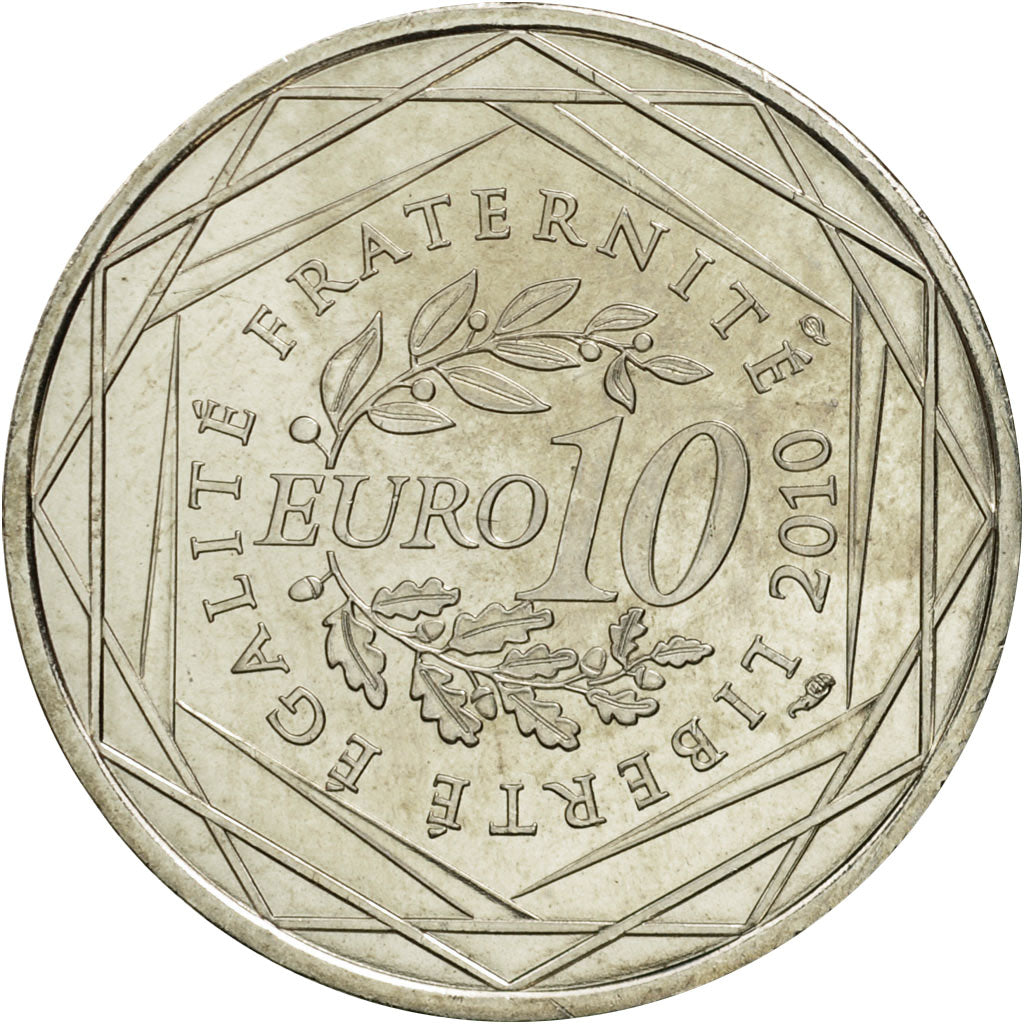 Coin, France, 10 Euro, Languedoc-Rousillon, 2010, MS(63), Silver, KM:1659