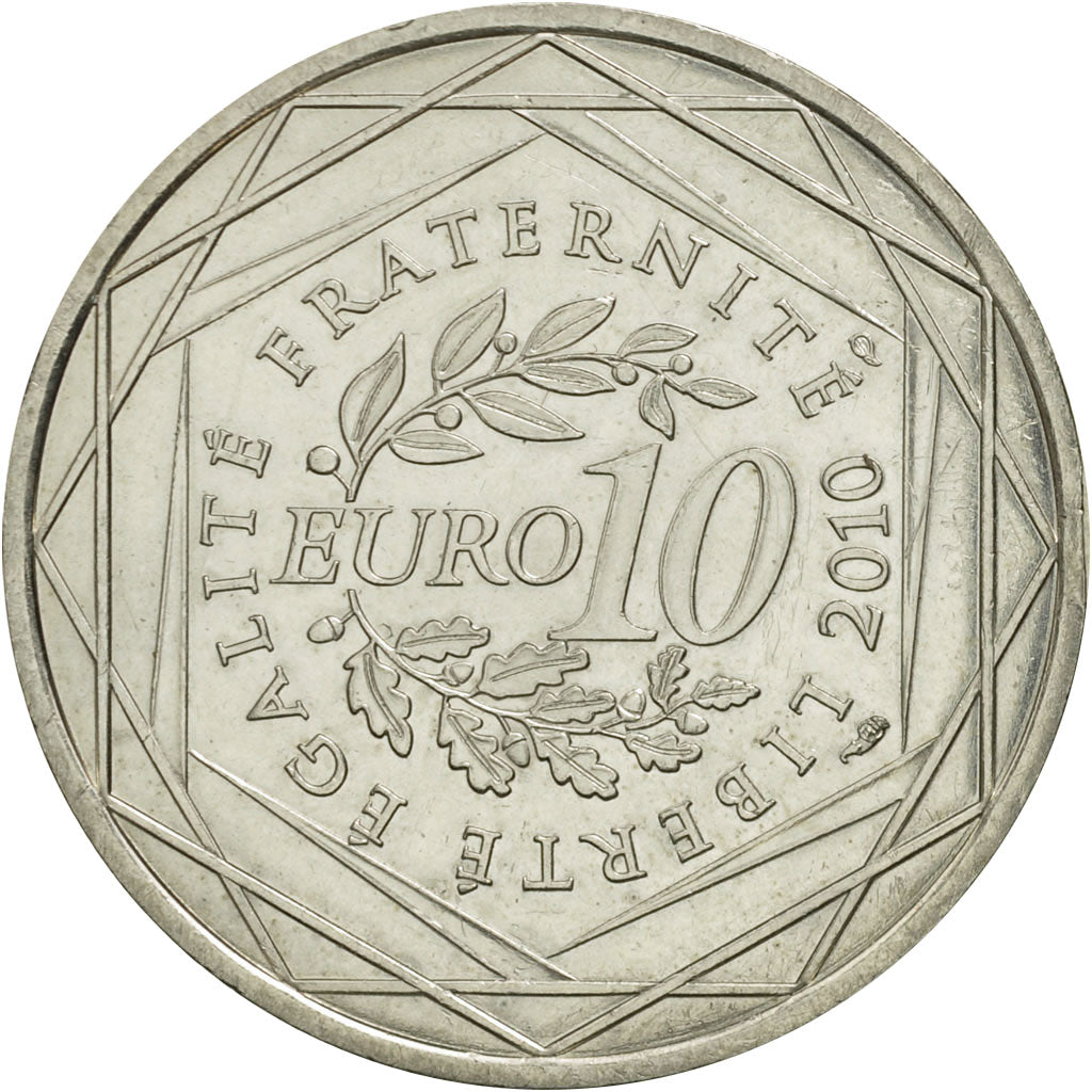 Coin, France, 10 Euro, Provence-Alpes-Cote d'Azur, 2010, MS(63), Silver, KM:1668