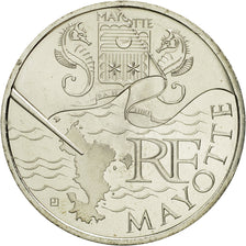 Coin, France, 10 Euro, Mayotte, 2010, MS(63), Silver