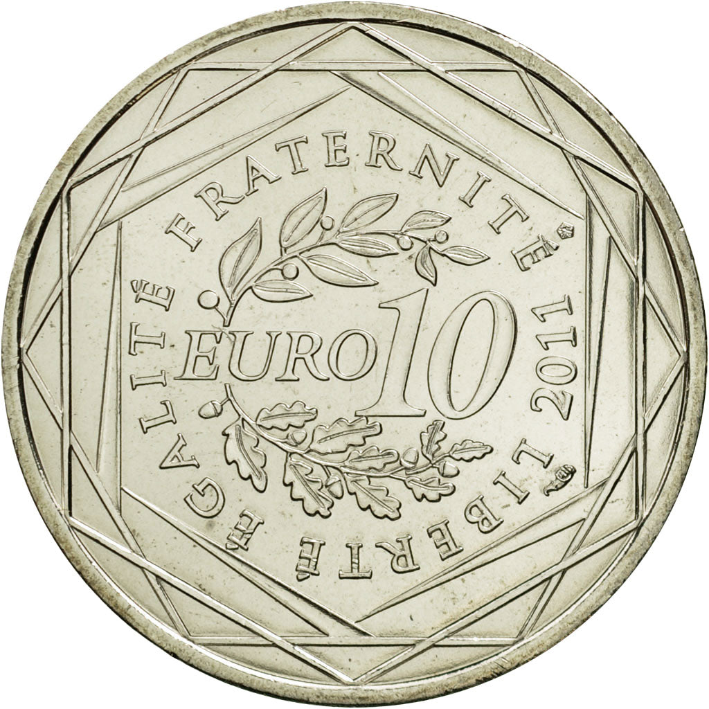 Coin, France, 10 Euro, Mayotte, 2010, MS(63), Silver