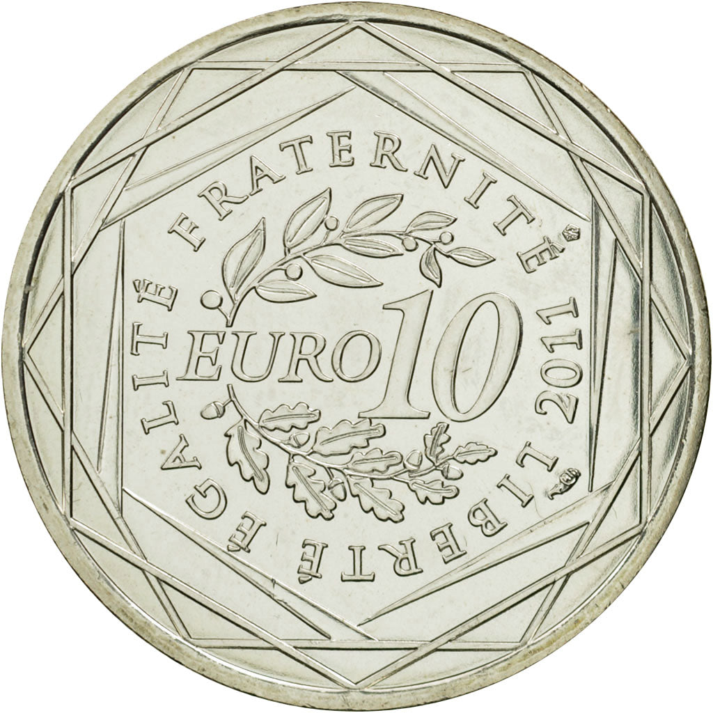 Coin, France, 10 Euro, Bretagne, 2011, MS(63), Silver, KM:1730
