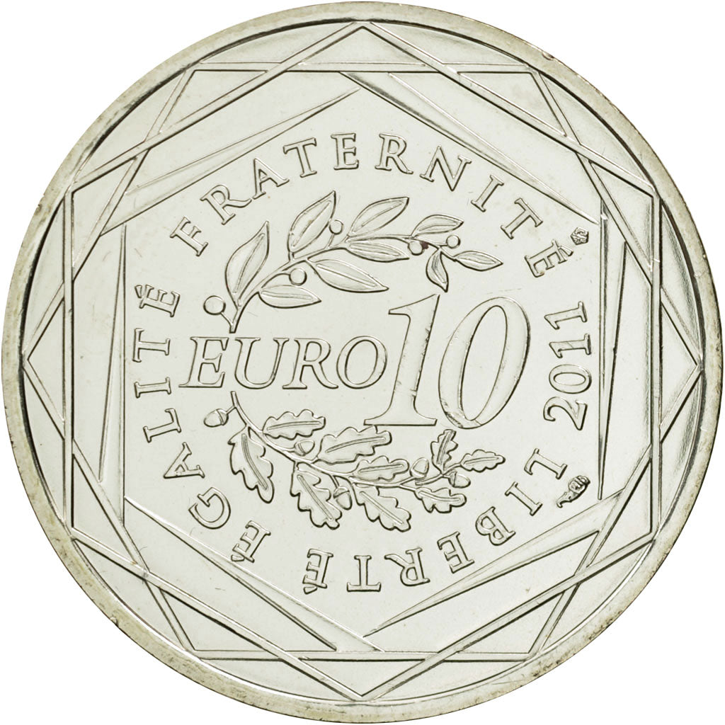 Monnaie, France, 10 Euro, Basse Normandie, 2011, SPL, Argent, KM:1729
