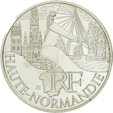 Coin, France, 10 Euro, Haute Normandie, 2011, MS(63), Silver, KM:1738