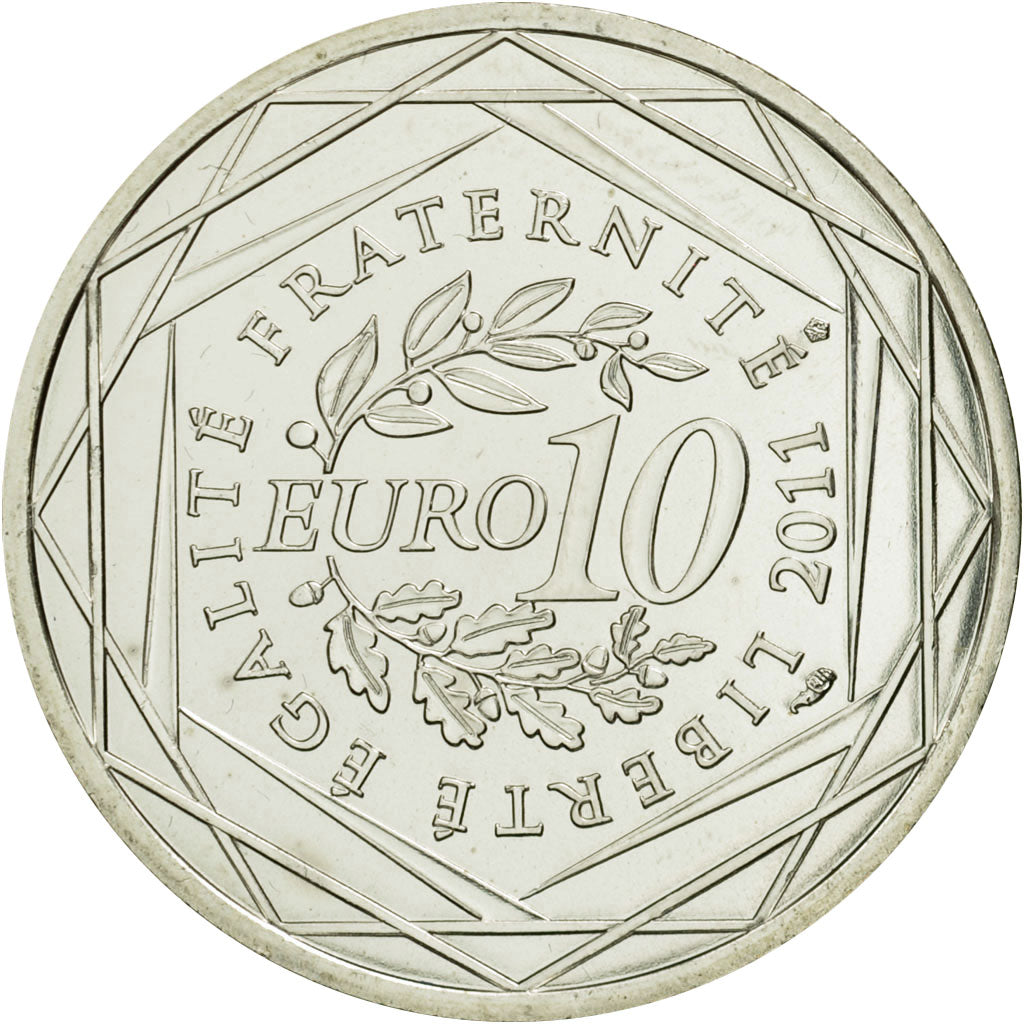 Coin, France, 10 Euro, Nord-Pas de Calais, 2011, MS(63), Silver, KM:1745