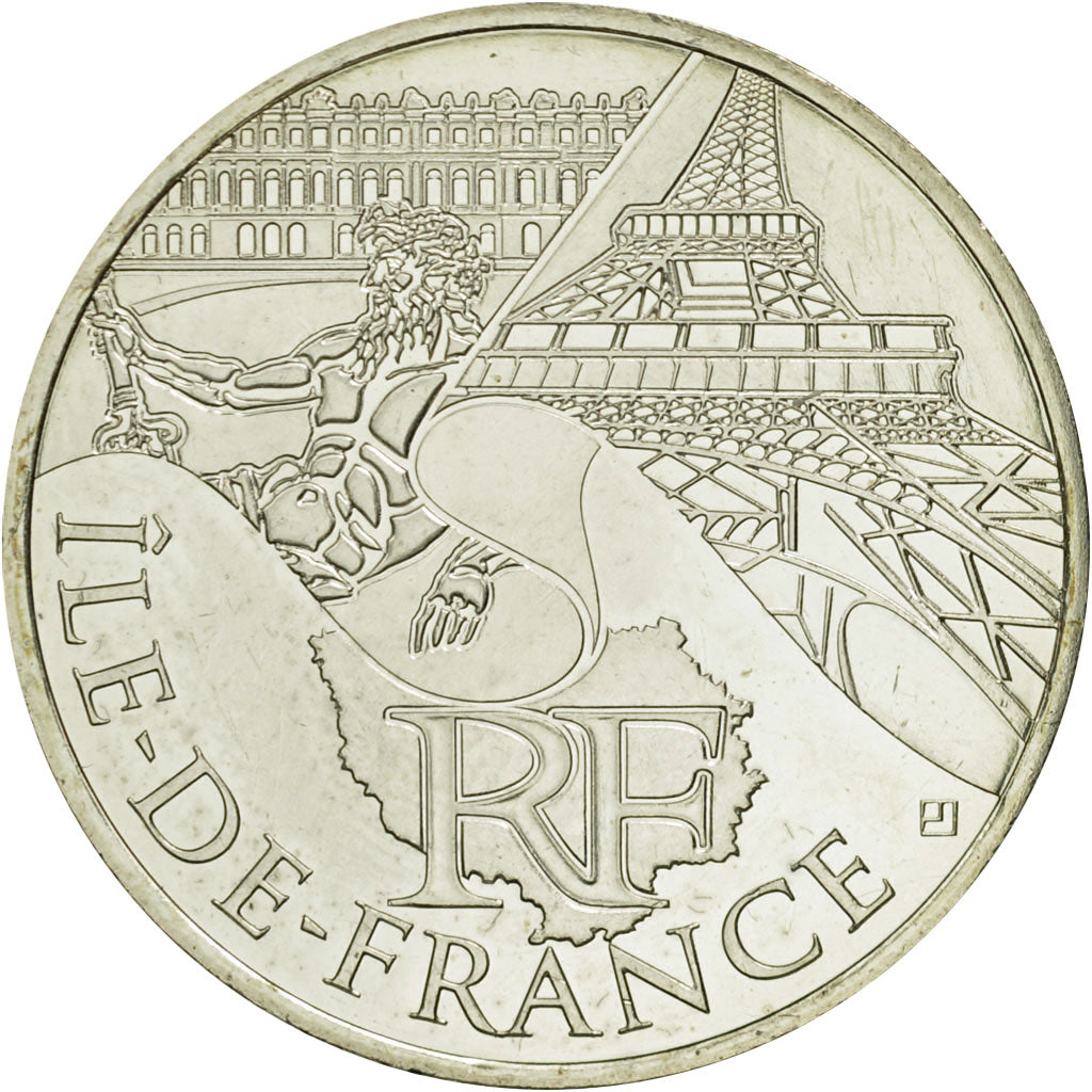 Monnaie, France, 10 Euro, Ile de France, 2011, SPL, Argent, KM:1739