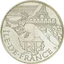 Monnaie, France, 10 Euro, Ile de France, 2011, SPL, Argent, KM:1739