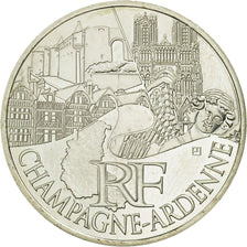Coin, France, 10 Euro, Champagne-Ardenne, 2011, MS(63), Silver, KM:1733