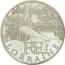 France, 10 Euro, Lorraine, 2011, MS(63), Silver, KM:1743